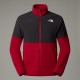 THE NORTH FACE Pile pesante con cerniera integrale Glacier da uomo Garnet Red-Asphalt Grey  Moss Green-Asphalt Grey