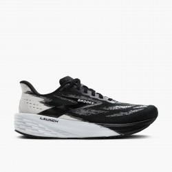 BROOKS LAUNCH 11 BLACK/WHITE