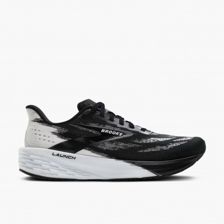 BROOKS LAUNCH 11 BLACK/WHITE