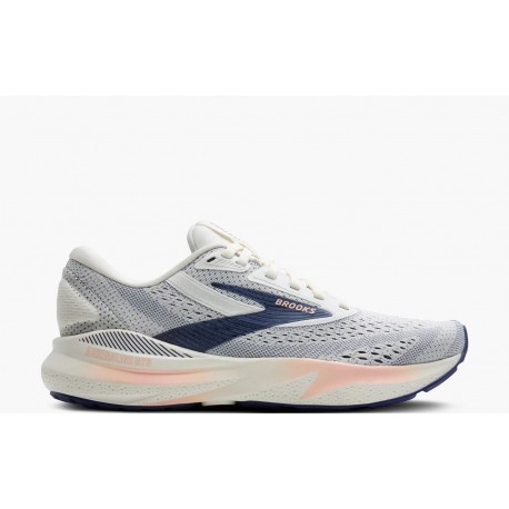 BROOKS Adrenaline GTS 24 WIDE Grey/Blue Ribbon/Peach DONNA