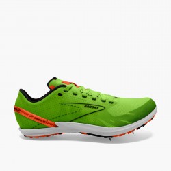 BROOKS Draft XC  Green Gecko/Red Orange/White UNISEX