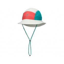 ASICS BUCKET HAT BIRCH/CORAL REEF/WAVE TEAL
