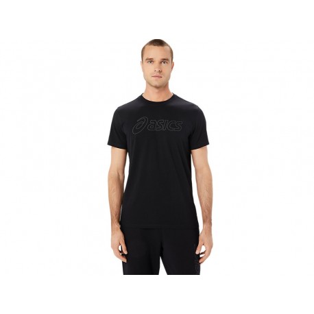 ASICS LOGO SS TEE Performance Black/Graphite Grey