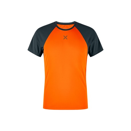 MONTURA OUTDOOR 3 T-SHIRT ARANCIO BRILLANTE/PIOMBO