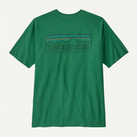PATAGONIA Men's P-6 Logo Responsibili-Tee HEARTHLEAF GREEN