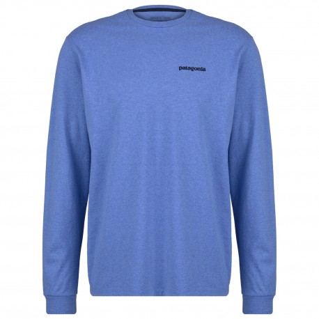 Patagonia Men's Long-Sleeved P-6 Logo Responsibili-Tee ABUNDANT BLUE