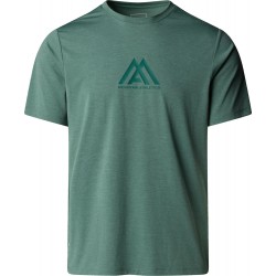THE NORTH FACE T-shirt Mountain Athletics 24/7 Graphic da uomo DUCK GREEN HEATHER