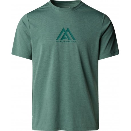 THE NORTH FACE T-shirt Mountain Athletics 24/7 Graphic da uomo DUCK GREEN HEATHER