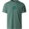 THE NORTH FACE T-shirt Mountain Athletics 24/7 Graphic da uomo DUCK GREEN HEATHER