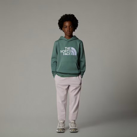 THE NORTH FACE Felpa con cappuccio Drew Peak da ragazzo DUCK GREEN