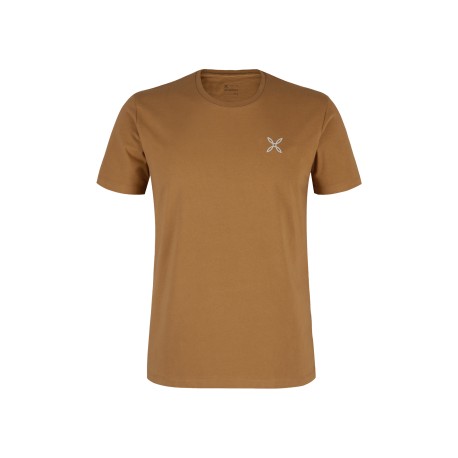 MONTURA BASIC LOGO T-SHIRT BRONZE BROWN