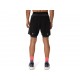 ASICS ROAD 2N1 7IN SHORT PERFORMANCE BLACK/GRAPHITE GREY