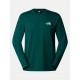 THE NORTH FACE T-shirt a maniche lunghe Simple Dome da uomo DEEP NORI