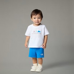 THE NORTH FACE Set Cotton Summer da neonato TNF White-Hero Blue  White Dune-Pink Moss  White Dune-Bright Foam