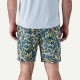 PATAGONIA Men's Multi Trails Shorts - 8" Wild Botanist: Thermal Blue
