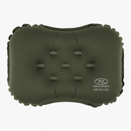 HIGHLANDER Nap Pak Camping Air Pillow, Olive