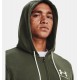 UNDER ARMOUR UA Rival Terry Full Zip da uomo Marine OD Green / Onyx White