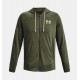 UNDER ARMOUR UA Rival Terry Full Zip da uomo Marine OD Green / Onyx White