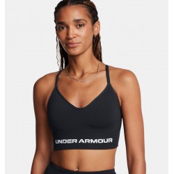 UNDER ARMOUR Reggiseno sportivo UA Vanish Seamless Low da donna Black / White