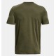 UNDER ARMOUR Maglia a manica corta UA Left Chest Logo da uomo Marine OD Green / Black