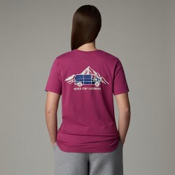 THE NORTH FACE T-shirt Outdoor Graphic da donna CYBER BERRY