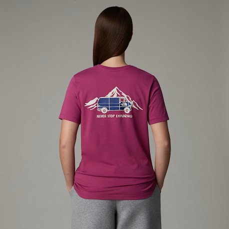 THE NORTH FACE T-shirt Outdoor Graphic da donna CYBER BERRY
