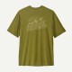 PATAGONIA Men's Capilene® Cool Daily Graphic Shirt - Lands Wind Runner: Graze Green X-Dye