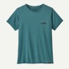 PATAGONIA Women's Capilene® Cool Daily Graphic Shirt  '73 Skyline: Wetland Blue X-Dye