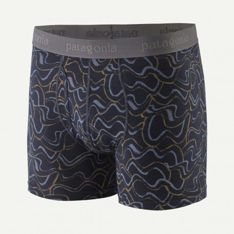PATAGONIA Men's Essential Boxer Briefs - 3"Small Currents: Pitch Blue