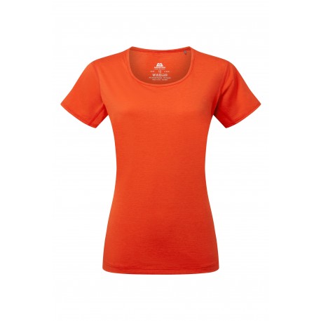 MOUNTAIN EQUIPMENT Tempi Women's Tee Rosso mandarino