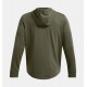 UNDER ARMOUR Felpa con cappuccio UA Rival Terry da uomo Marine OD Green / Onyx White