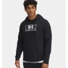 UNDER ARMOUR Felpa con cappuccio UA Rival Terry Logo da uomo Black / Castlerock