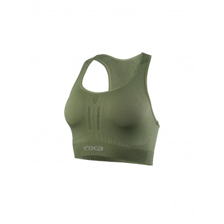 OXYBURN FIT BRA Reggiseno sportivo multisport sostegno elevato ARMY