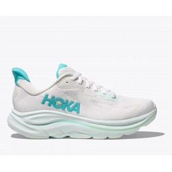 HOKA Clifton 10 white / cielo blue DONNA