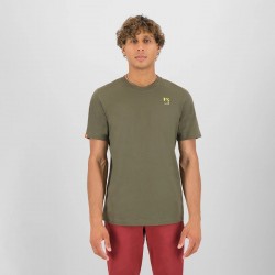 KARPOS LOMA COTTON T-SHIRT GRAPE LEAF/ LOGO PRINT