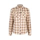 MONTURA COTTON CECK SHIRT WOMAN SHELL/VINACCIA