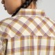 MONTURA COTTON CECK SHIRT WOMAN SHELL/VINACCIA