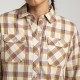 MONTURA COTTON CECK SHIRT WOMAN SHELL/VINACCIA