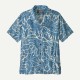 PATAGONIA Men's Tidal Threads Camp Shirt Bees and Flowers: Still Blue