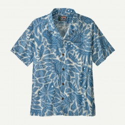 PATAGONIA Men's Tidal Threads Camp Shirt Bees and Flowers: Still Blue