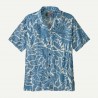 PATAGONIA Men's Tidal Threads Camp Shirt Bees and Flowers: Still Blue