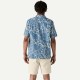 PATAGONIA Men's Tidal Threads Camp Shirt Bees and Flowers: Still Blue
