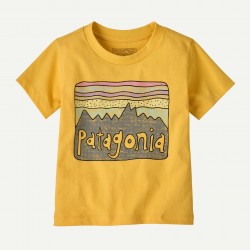PATAGONIA Baby Fitz Roy Skies T-Shirt NECTAR YELLOW