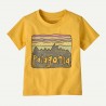 PATAGONIA Baby Fitz Roy Skies T-Shirt NECTAR YELLOW