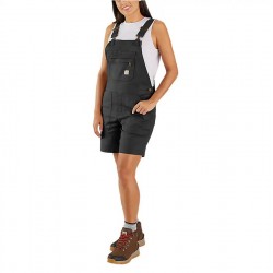 CARHARTT Rugged Flex™ Relaxed Fit Canvas Shortall BLACK