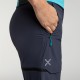 MONTURA RISE ZIP OFF PANTS WOMAN GRAPHITE BLUE/TURQUOISE