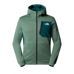 THE NORTH FACE Pile Mountain Athletics con cerniera integrale da uomo DUCK GREEN