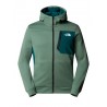 THE NORTH FACE Pile Mountain Athletics con cerniera integrale da uomo DUCK GREEN