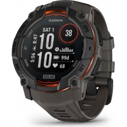 GARMIN Instinct® 3 – 50 mm, Solar Black con cinturino in silicone Charcoal