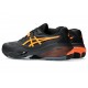 Asics GEL-RESOLUTION X CLAY scarpe tennis Black/Shocking Orange